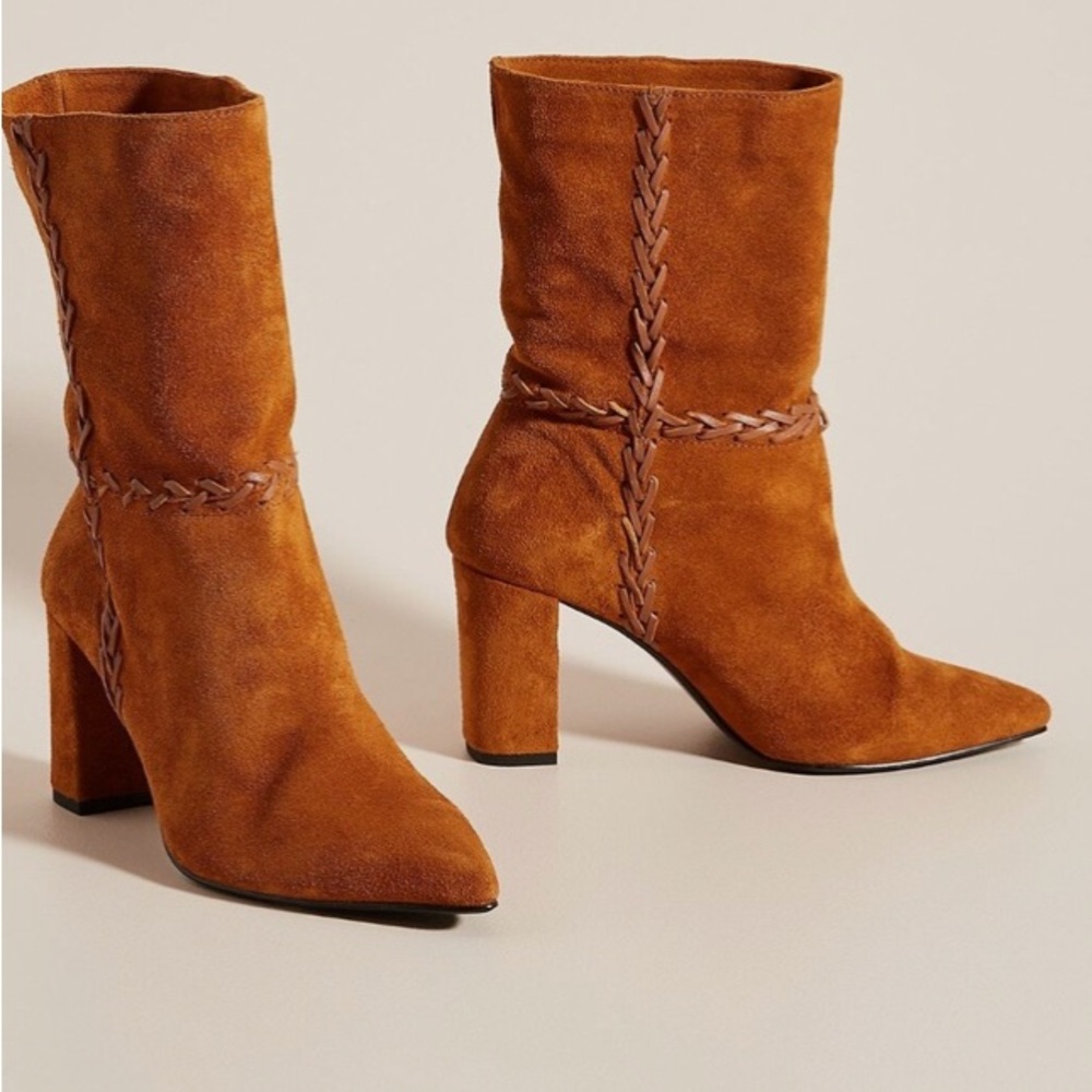 Anthropologie Farylrobin
Whipstitched Calf Boots size 6
MSRP: $149